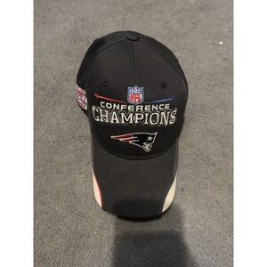 New England Patriots Hat Cap Super Bowl XLII Conference Champions NFL Authentic
